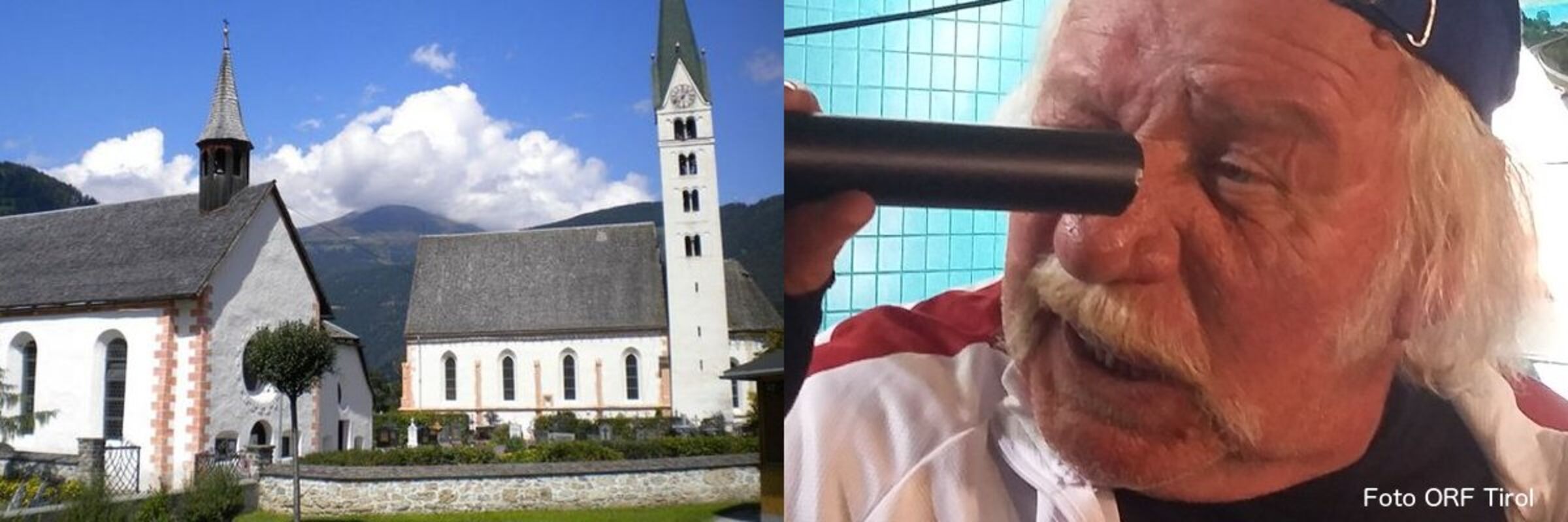 Herr Reindl und das Kirchendach (c) ORF Tirol